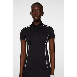 J.Lindeberg Women's Leyla Golf Polo Shirt - Black