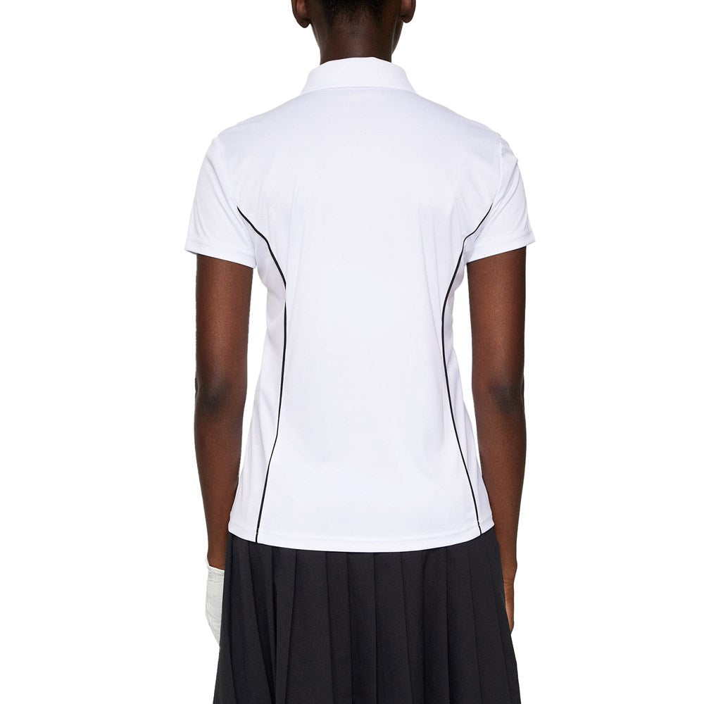 J.Lindeberg Women's Leyla Golf Polo Shirt - White