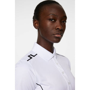 J.Lindeberg Women's Leyla Golf Polo Shirt - White