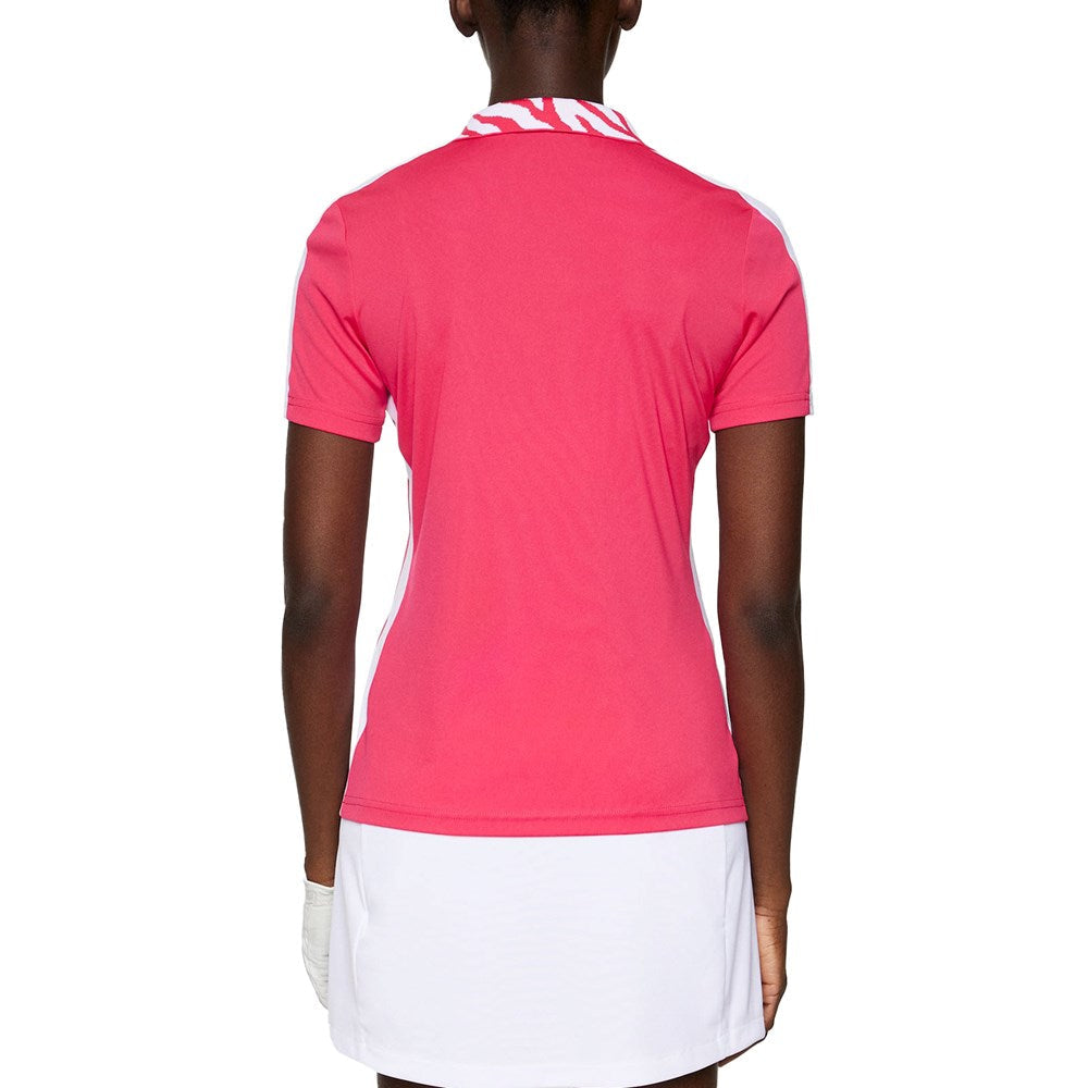 J.Lindeberg Women's Pip Golf Shirt - Azalea