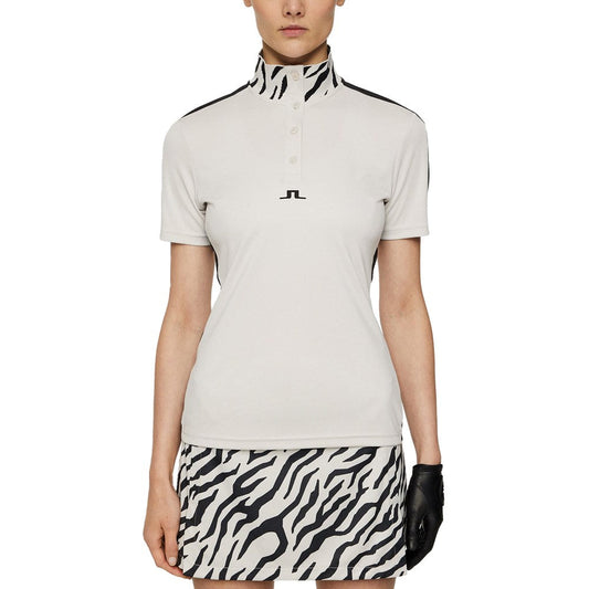 J.Lindeberg Women's Pip Golf Shirt - Moonbeam