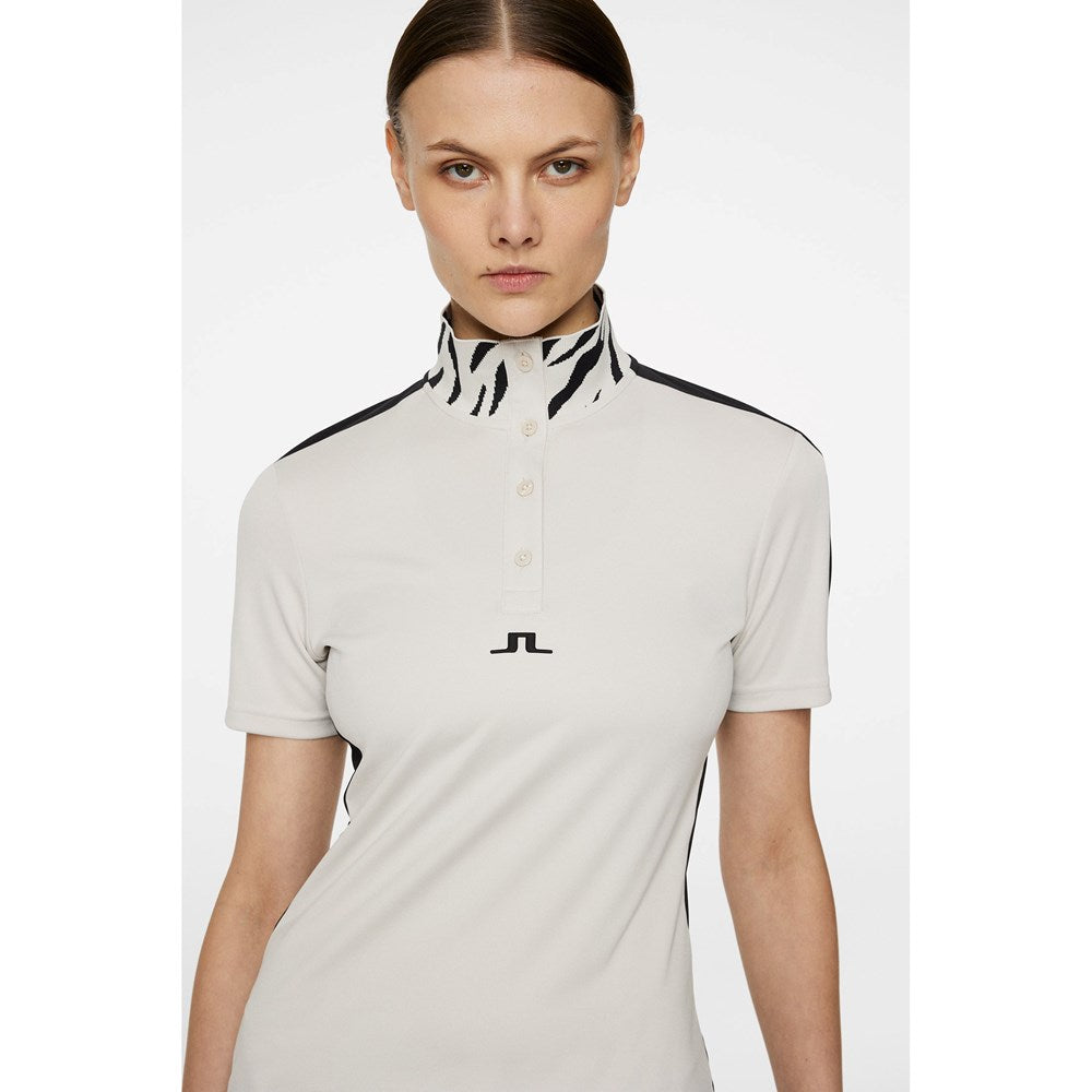 J.Lindeberg Women's Pip Golf Shirt - Moonbeam
