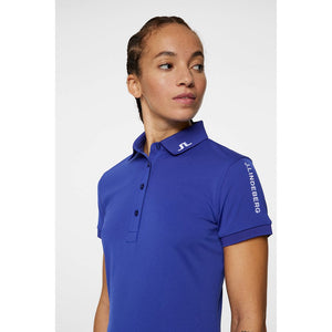 J.Lindeberg Women's Tour Tech Golf Polo Shirt - Clematis Blue