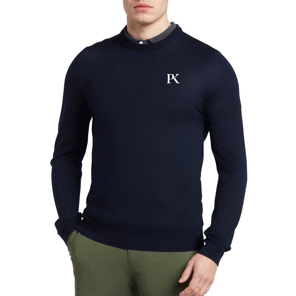 Lyle & Scott Tonal Eagle Crew Neck Pullover - Navy
