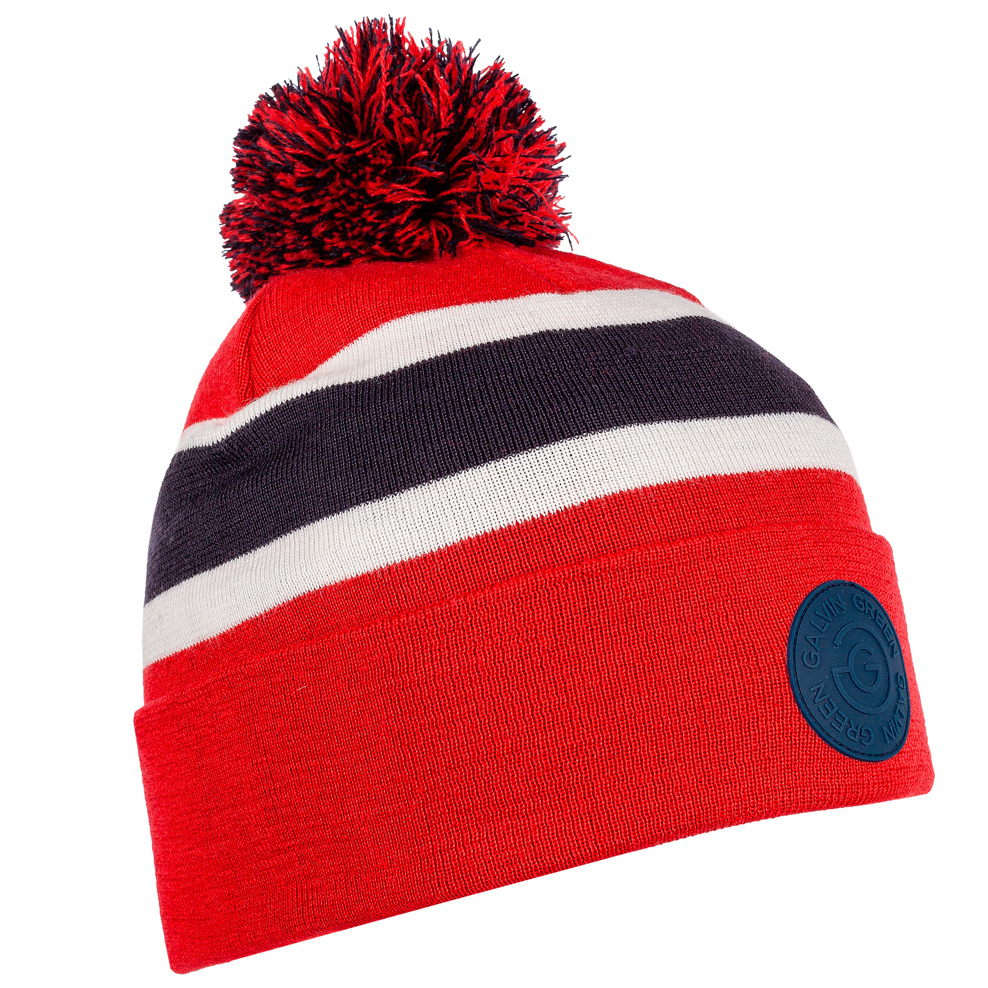 Galvin Green Leighton Insulating Golf Beanie - Navy/Red/White