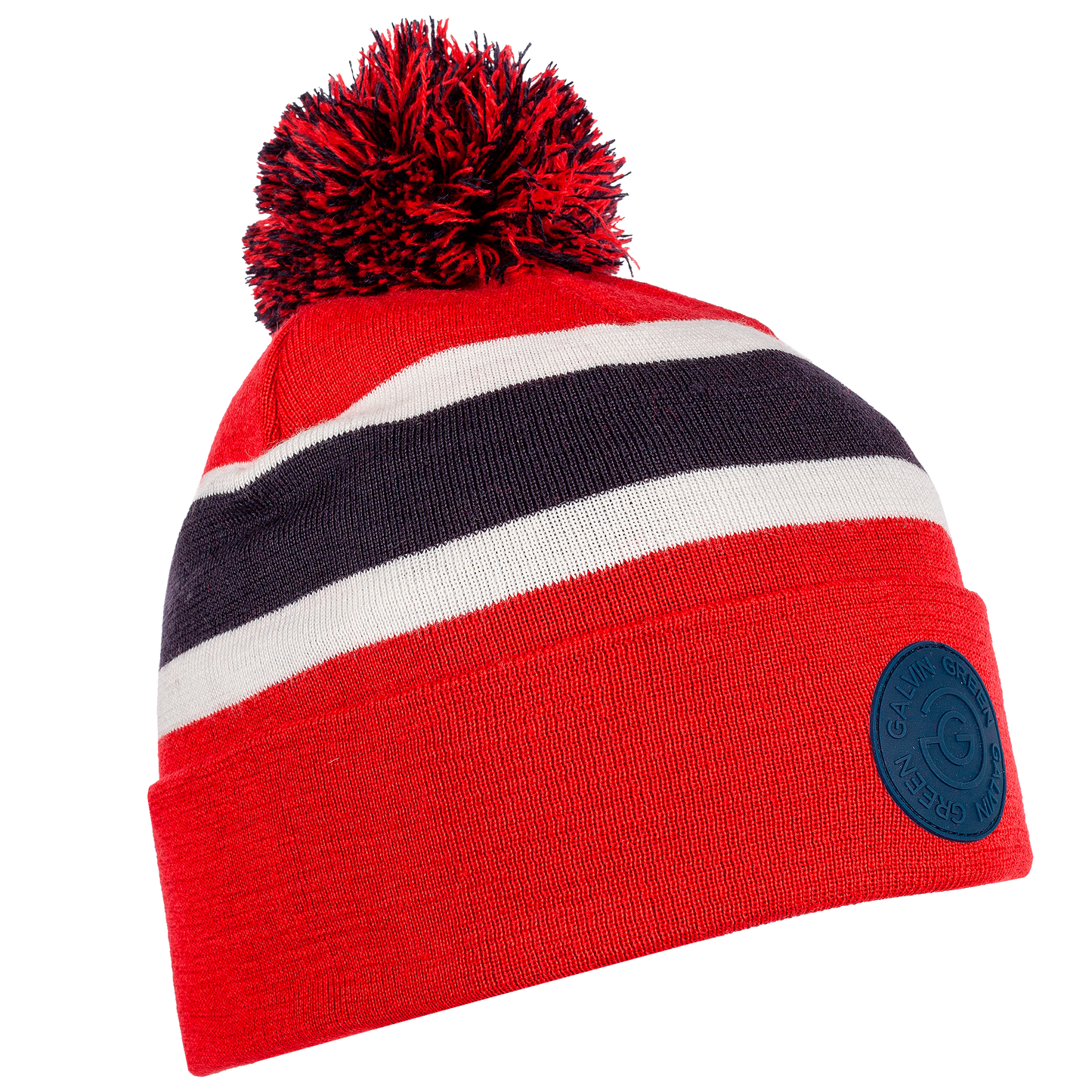 Galvin Green Leighton Insulating Golf Beanie - Navy/Red/White