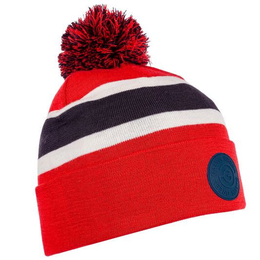 Galvin Green Leighton Insulating Golf Beanie - Navy/Red/White