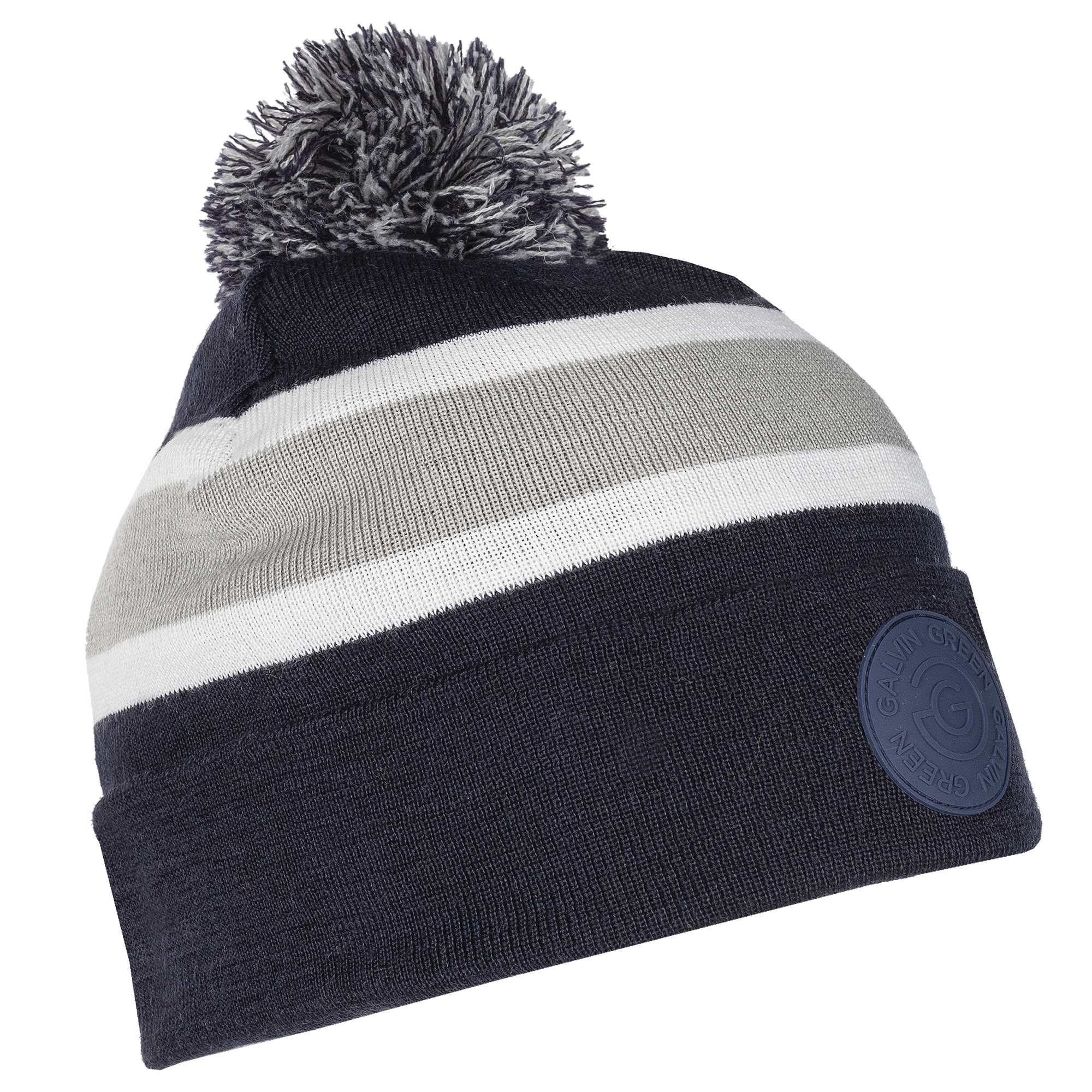 Galvin Green Leighton Insulating Golf Beanie - Navy/Cool Grey/White