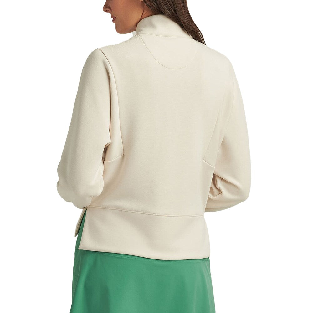 Peter Millar Women's Flora Knit Melange Half-Zip Golf Pullover - Stone