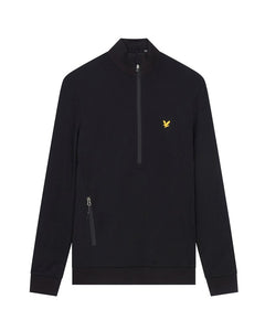 Lyle & Scott Windshield 1/2 Zip Midlayer - Jet Black