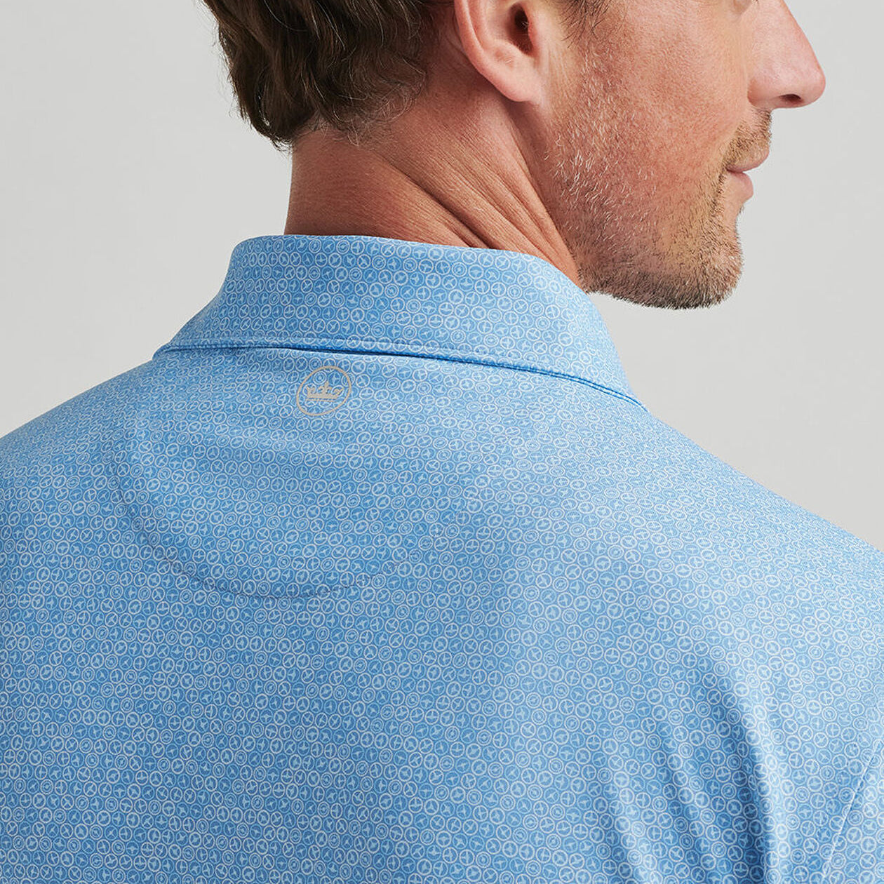 Peter Millar Avenue Performance Jersey Polo Golf Shirt - Anglelite