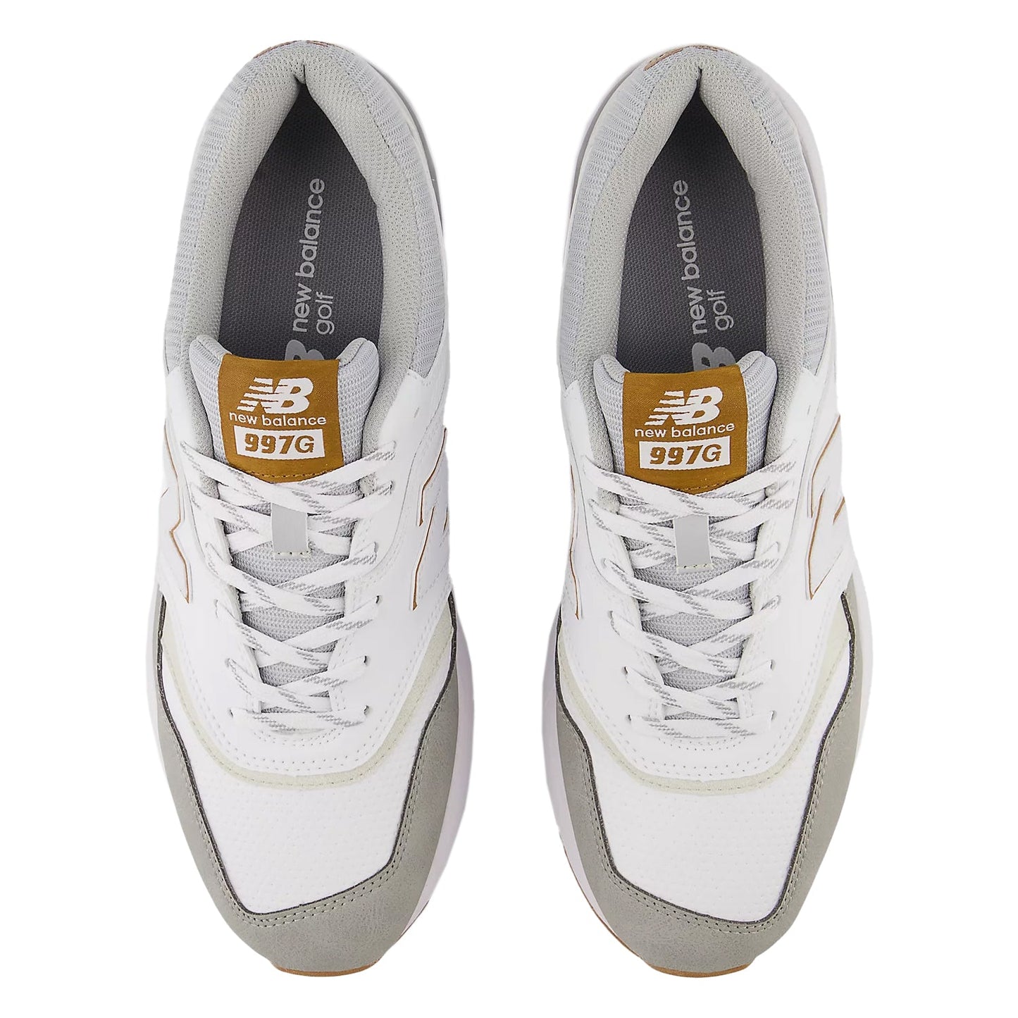 New Balance 997 Spikeless Wide (EE) Golf Shoes - White/Grey