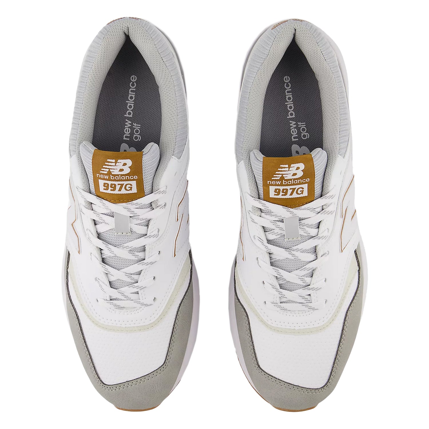 New Balance 997 Spikeless Wide (EE) Golf Shoes - White/Grey