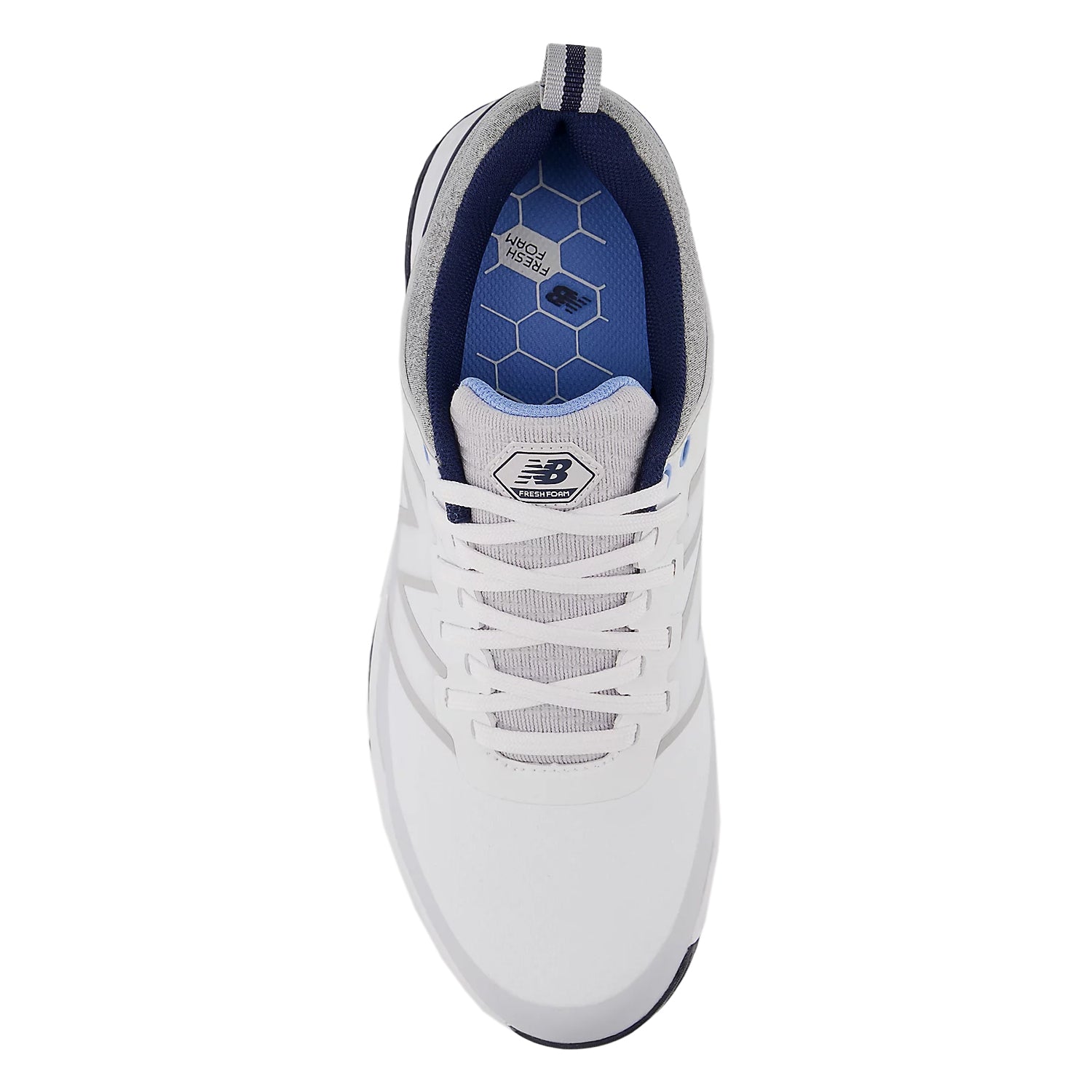 New Balance Fresh Foam Contend v2 Spikeless Wide (EE) Golf Shoes - White/Blue