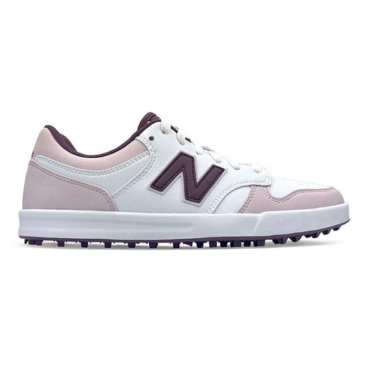 New Balance Women's 480 Spikeless Golf Shoes - White/Light Pink