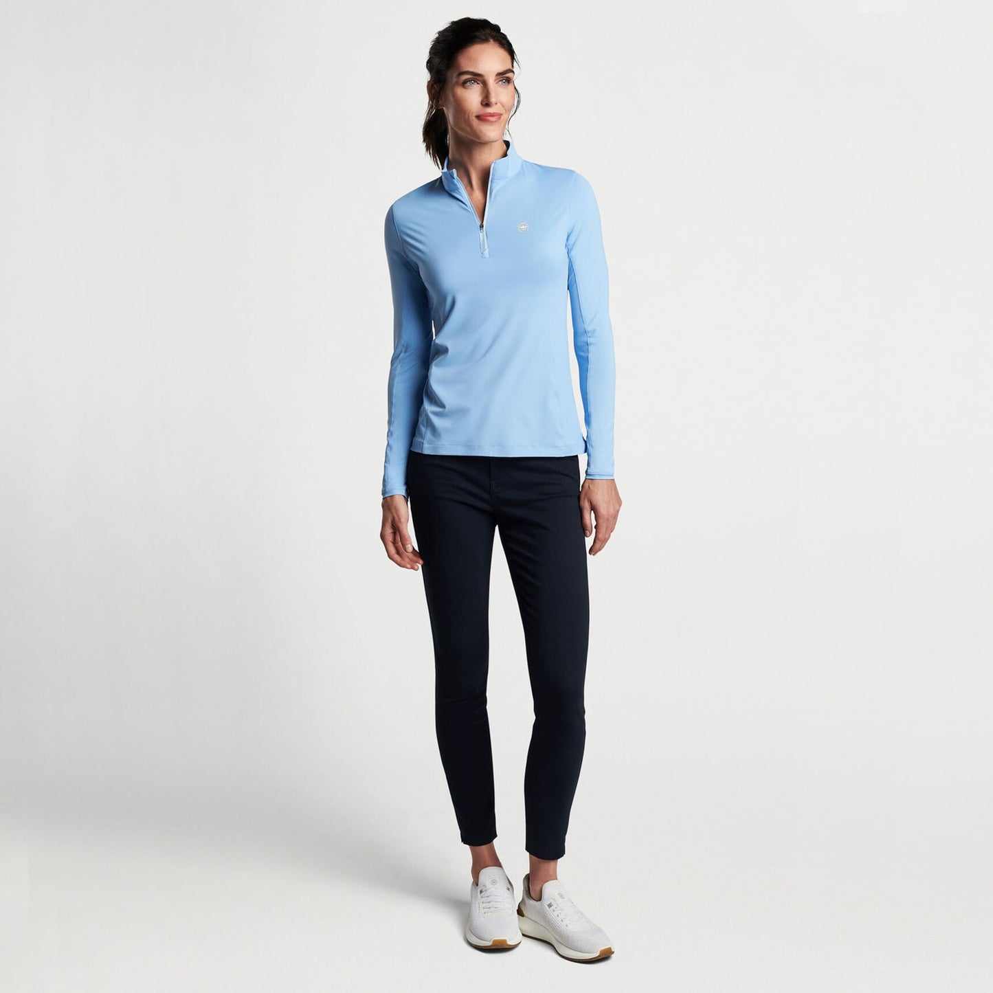 Peter Millar Women's Lightweight Crown Sun Golf Shirt - Cottage Blue