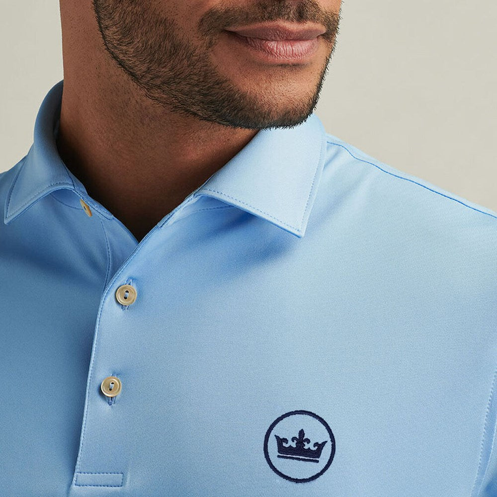 Peter Millar Performance Stretch Jersey Golf Shirt - Cottage Blue
