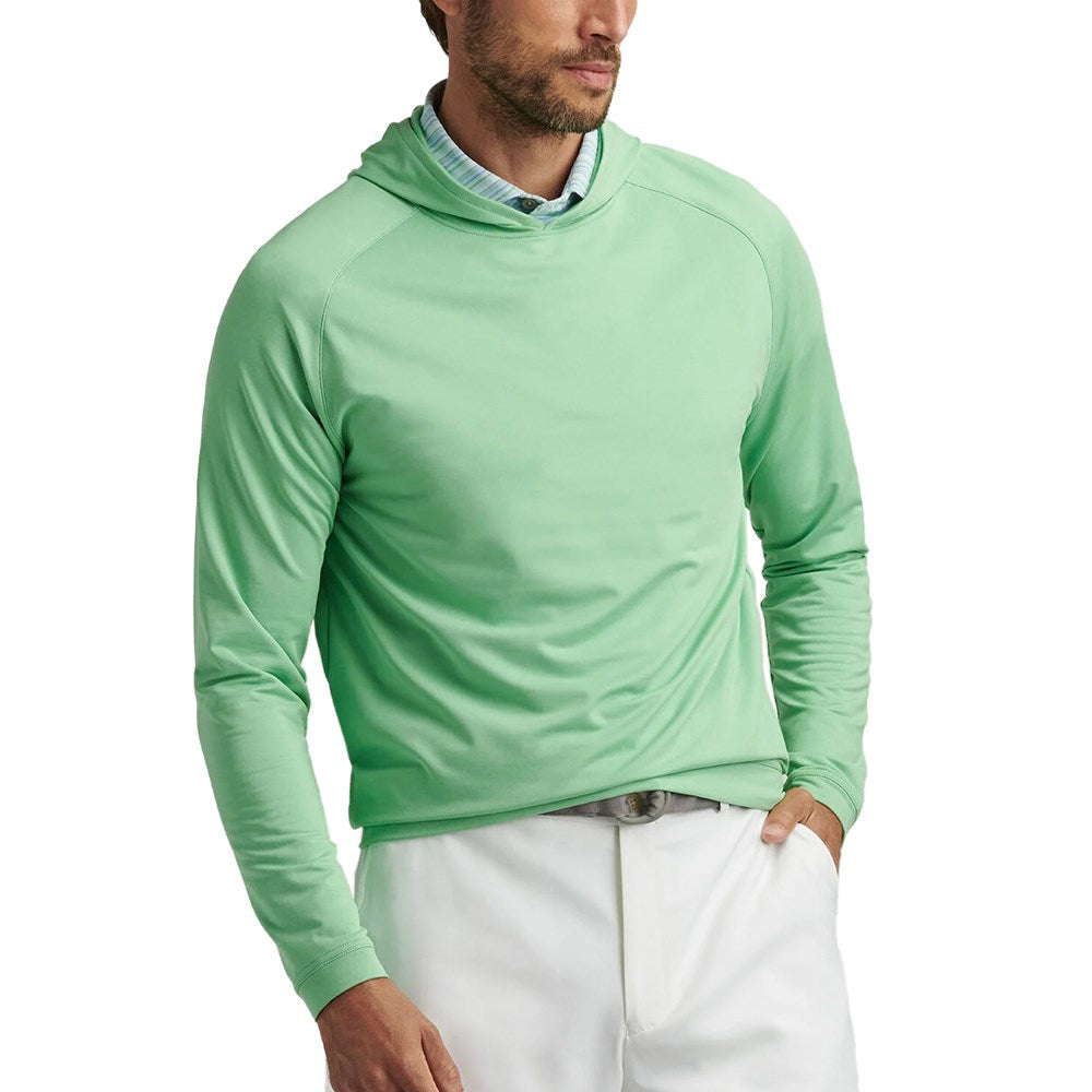 Peter Millar Pine Sugar Stripe Performance Hoodie - Pear Tart