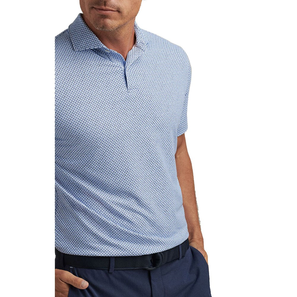 Peter Millar Retro Performance Jersey Polo Golf Shirt - Anglelite