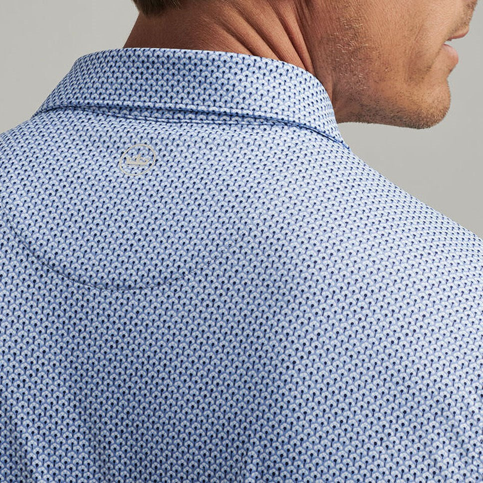 Peter Millar Retro Performance Jersey Polo Golf Shirt - Anglelite