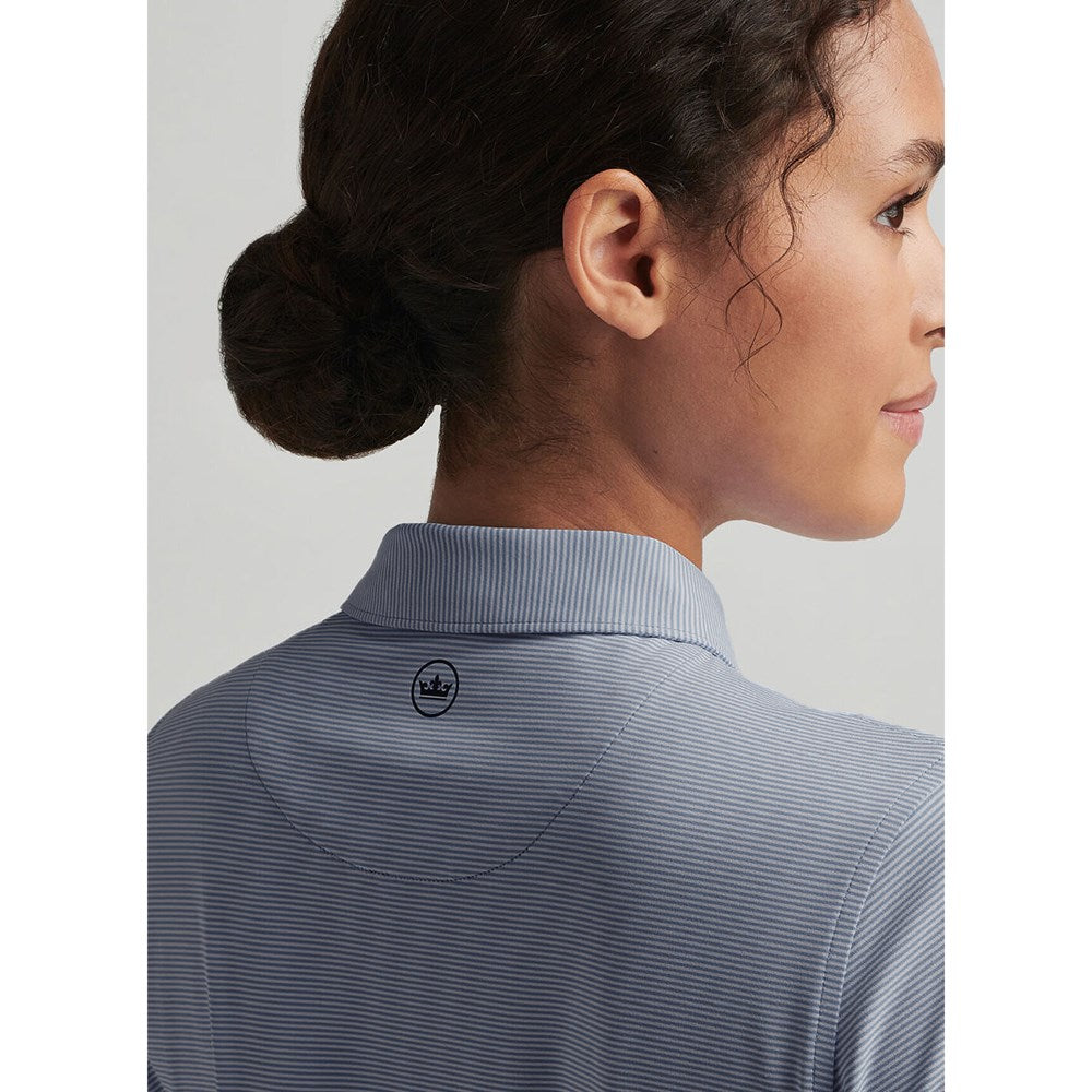 Peter Millar Women's Jubilee Performance Stretch Jersey Golf Shirt - Navy/White