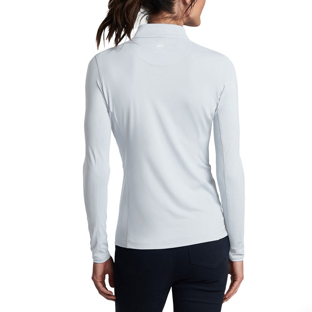 Peter Millar Women's Lightweight Crown Sun Golf Shirt - White