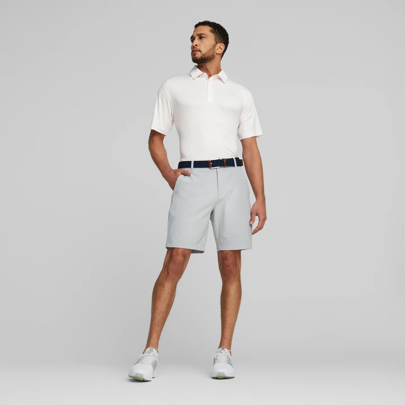 Puma AP Mattr Sixty Two Golf Polo Shirt - Pale Pink