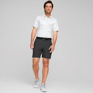 Puma CLOUDSPUN Palm Leaf Golf Polo Shirt - Bright White/Minty Burst