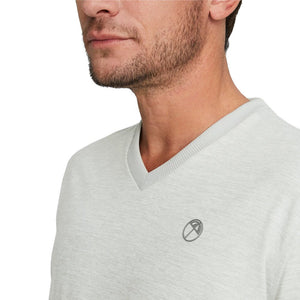 Puma AP Cloudspun V-Neck Golf Sweater - High Rise Heather
