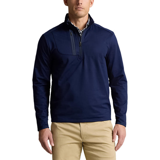 RLX Ralph Lauren Lux Perf Half Zip Pullover - Refined Navy