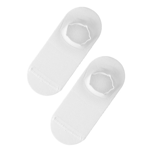 Rohnisch Women's 2 Pack Functional No-Show Socks - White