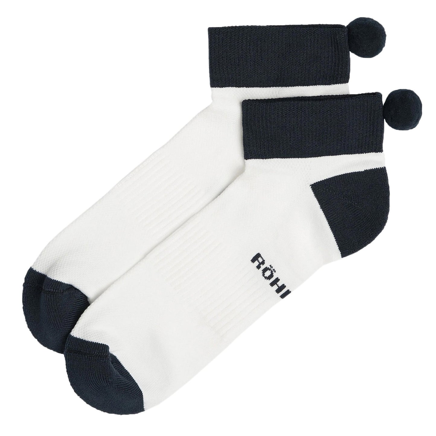Rohnisch Women's 2 Pack Functional Pom Pom Socks - Navy
