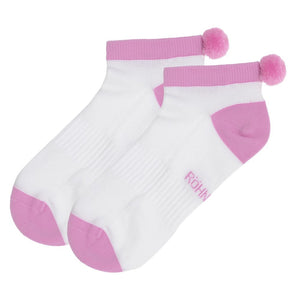 Rohnisch Women's 2 Pack Functional Pom Pom Socks - Fuchsia Pink
