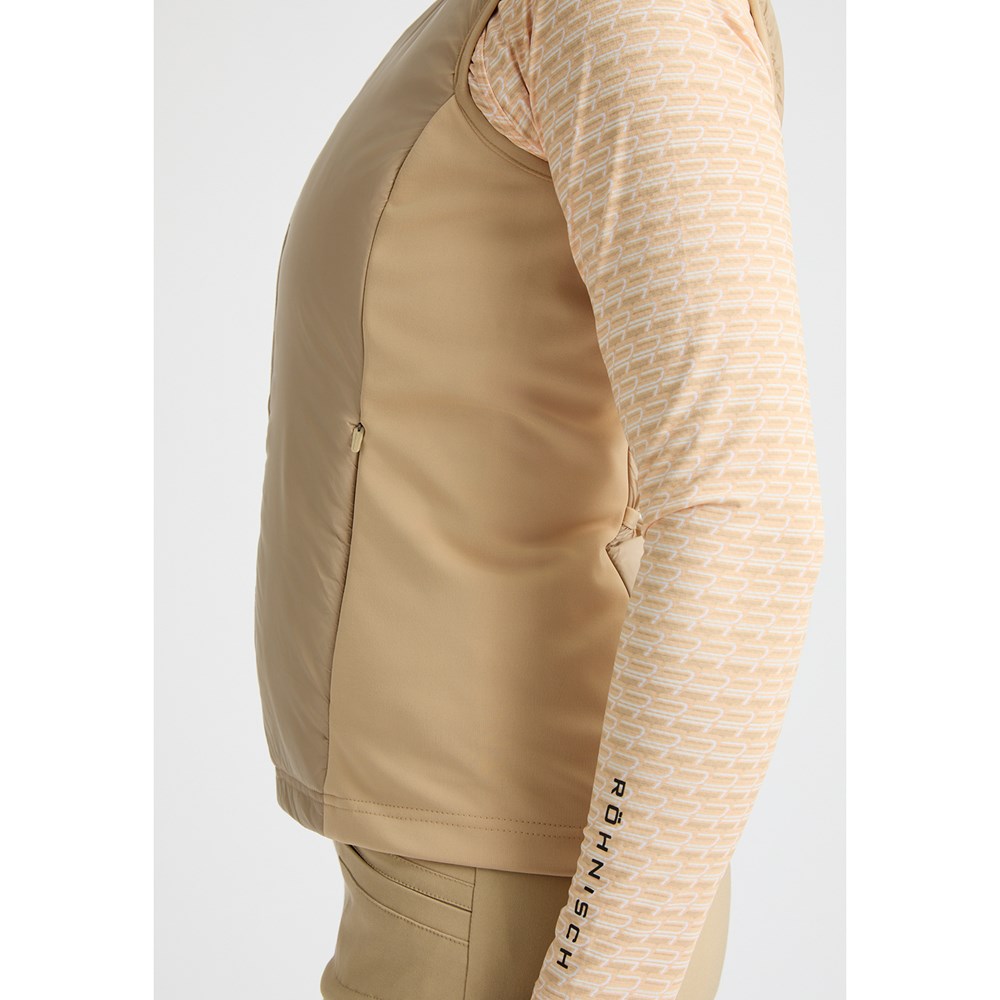 Rohnisch Women's Fiona Hybrid Golf Vest - Safari