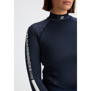 Rohnisch Women's Ultra Viola UV Long Sleeve Golf Shirt - Navy