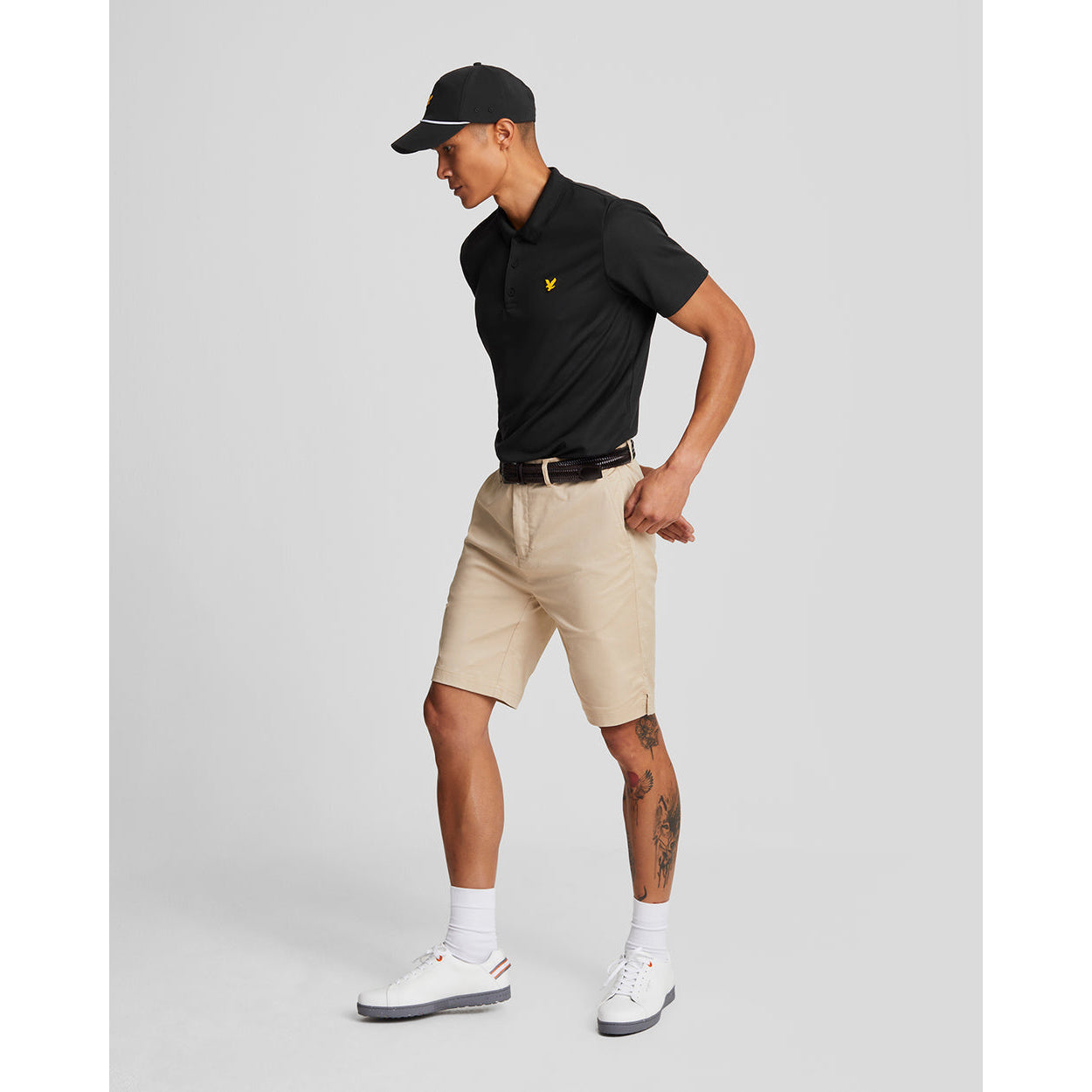 Lyle & Scott Golf Tech Polo Shirt - Jet Black