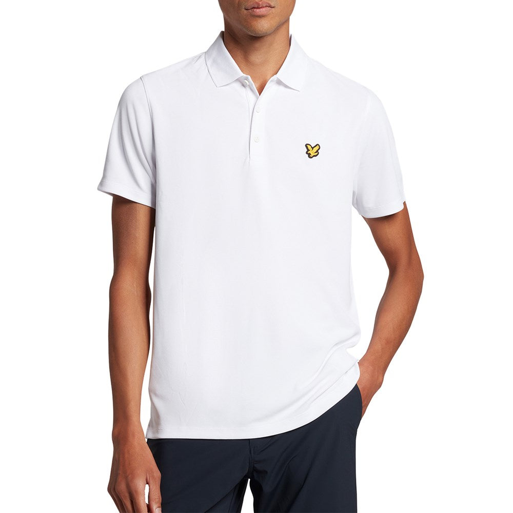 Lyle & Scott Golf Tech Polo Shirt - White