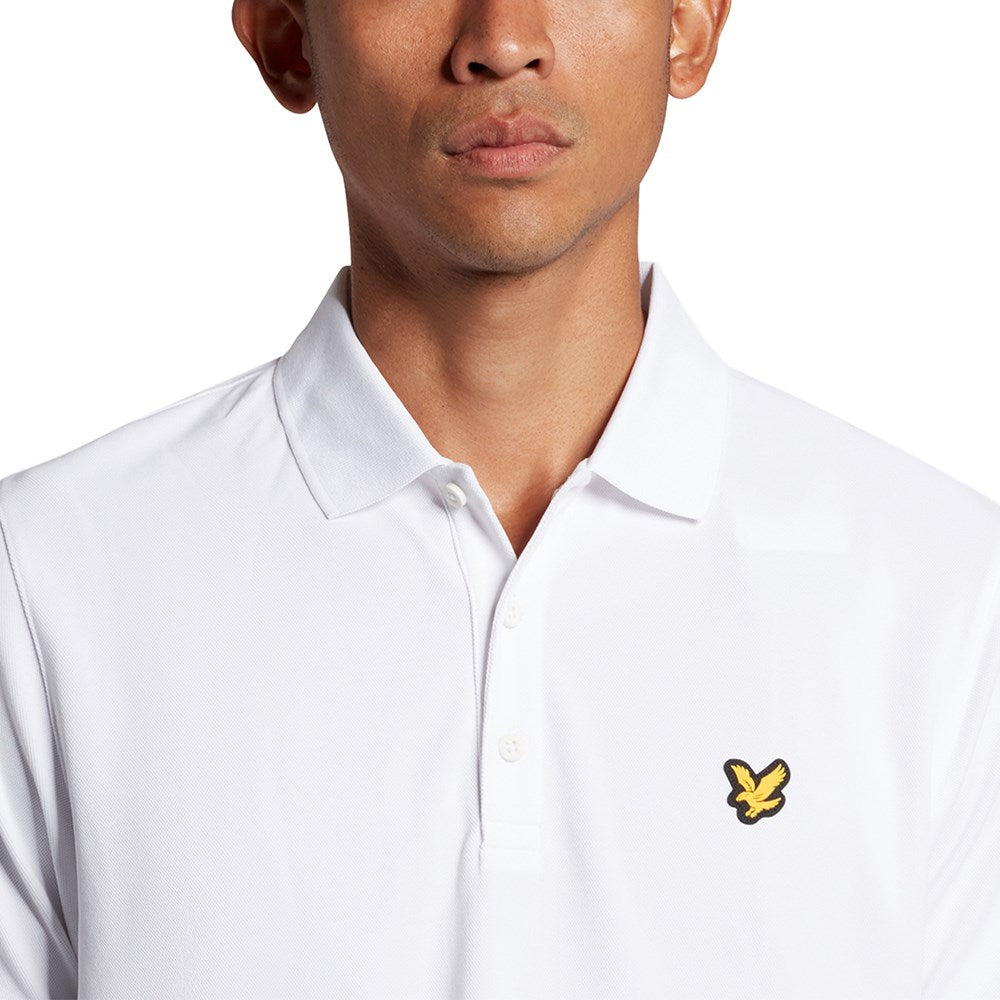 Lyle & Scott Golf Tech Polo Shirt - White