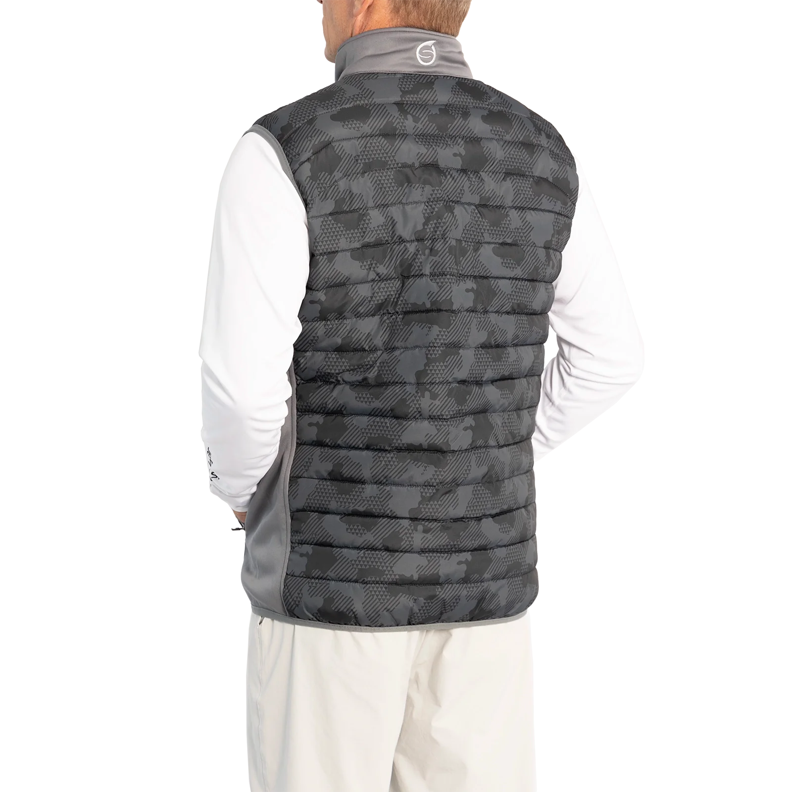 Sunderland Anton Padded Stretch Panel Performance Golf Gilet - Black Camo