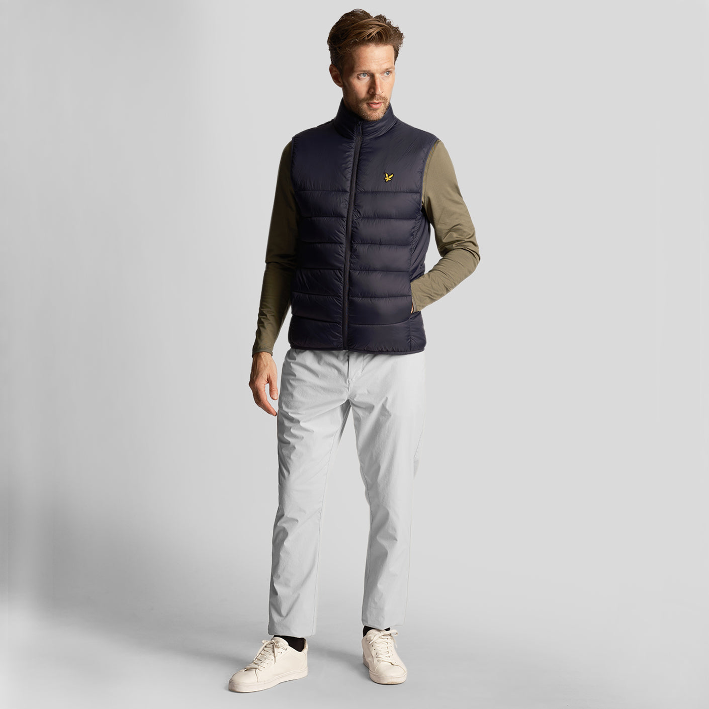 Lyle & Scott Tech Golf Trousers - Pebble