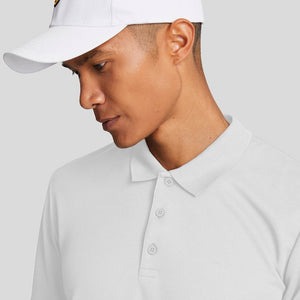 Lyle & Scott Tonal Embroidered Tech Golf Polo Shirt - White
