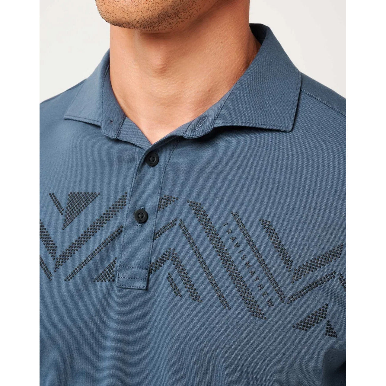 Travis Mathew All Day Access Polo Golf Shirt - Mood Indigo / Vintage Indigo