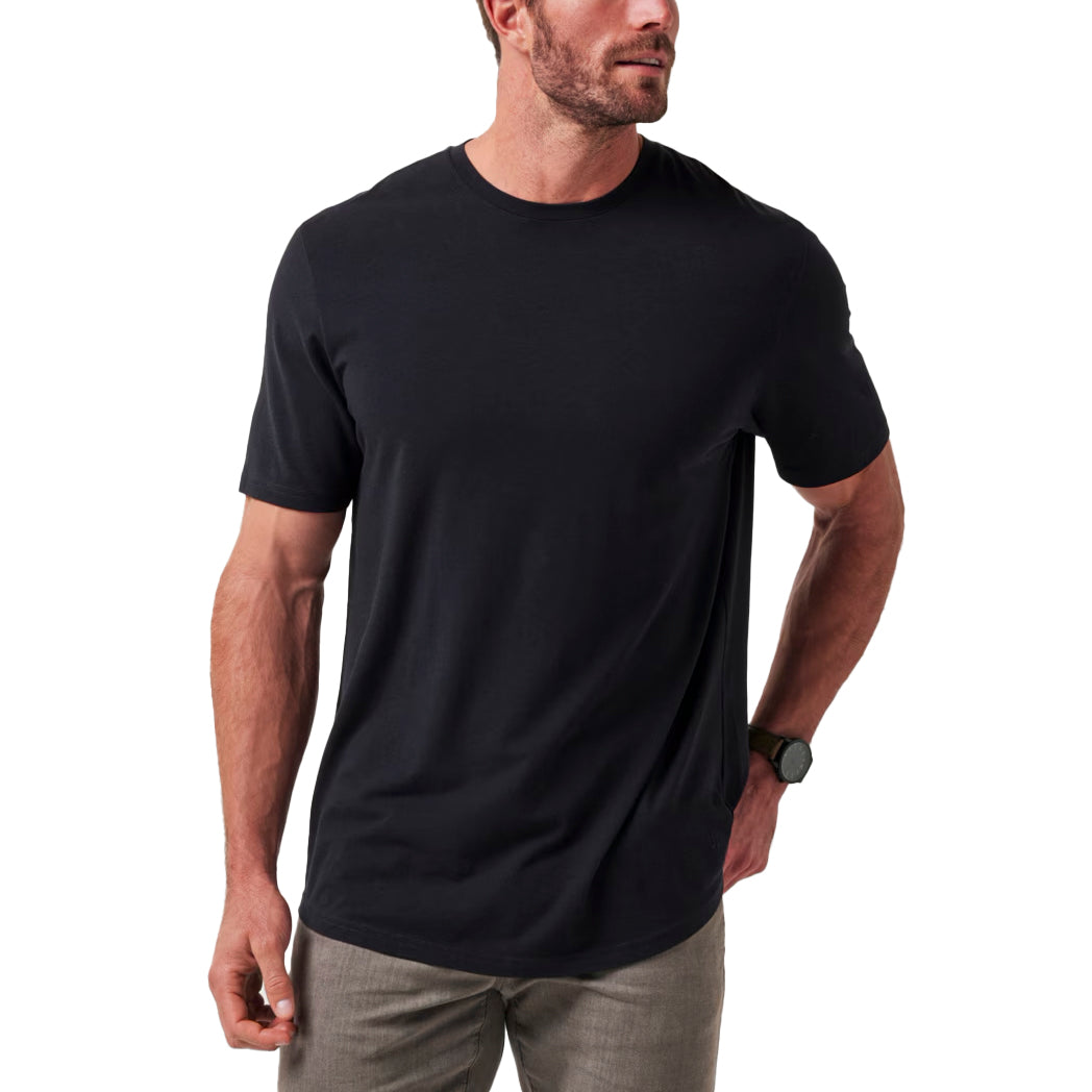 Travis Mathew Cloud Crew Golf Tee - Black