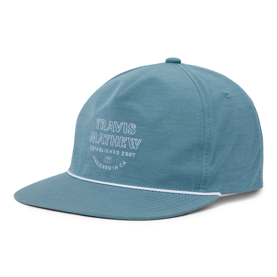 Travis Mathew Hidden Agenda Snapback Cap - Captains Blue