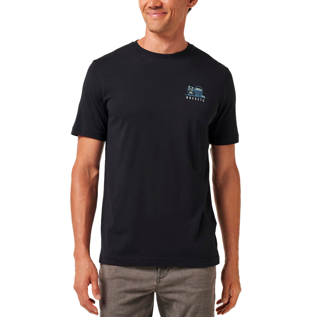 Travis Mathew Lost Buckets Golf Tee - Black