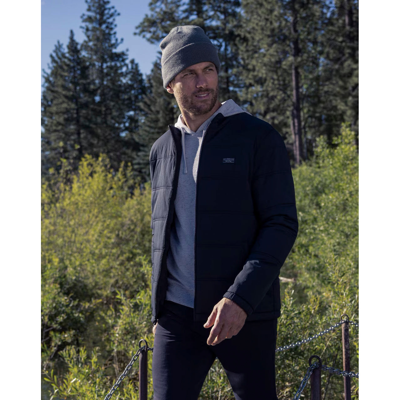 Travis Mathew Palisades Puffer Golf Jacket - Black