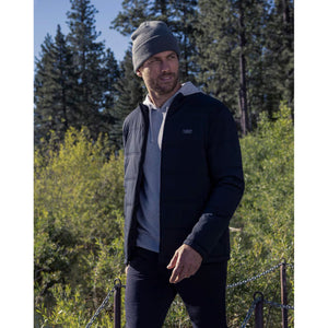 Travis Mathew Palisades Puffer Golf Jacket - Black
