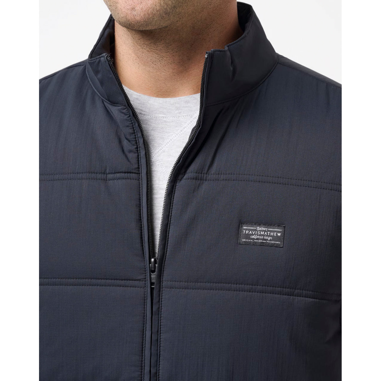 Travis Mathew Palisades Puffer Golf Vest - Black
