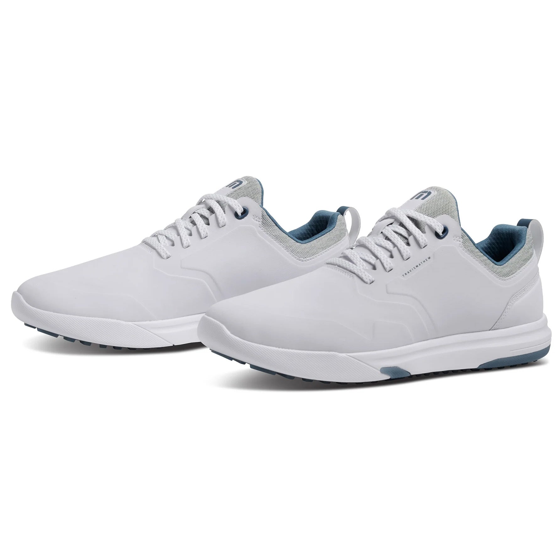 Travis Mathew The Daily Pro Hybrid Plus Spikeless Golf Shoes - White/Blue