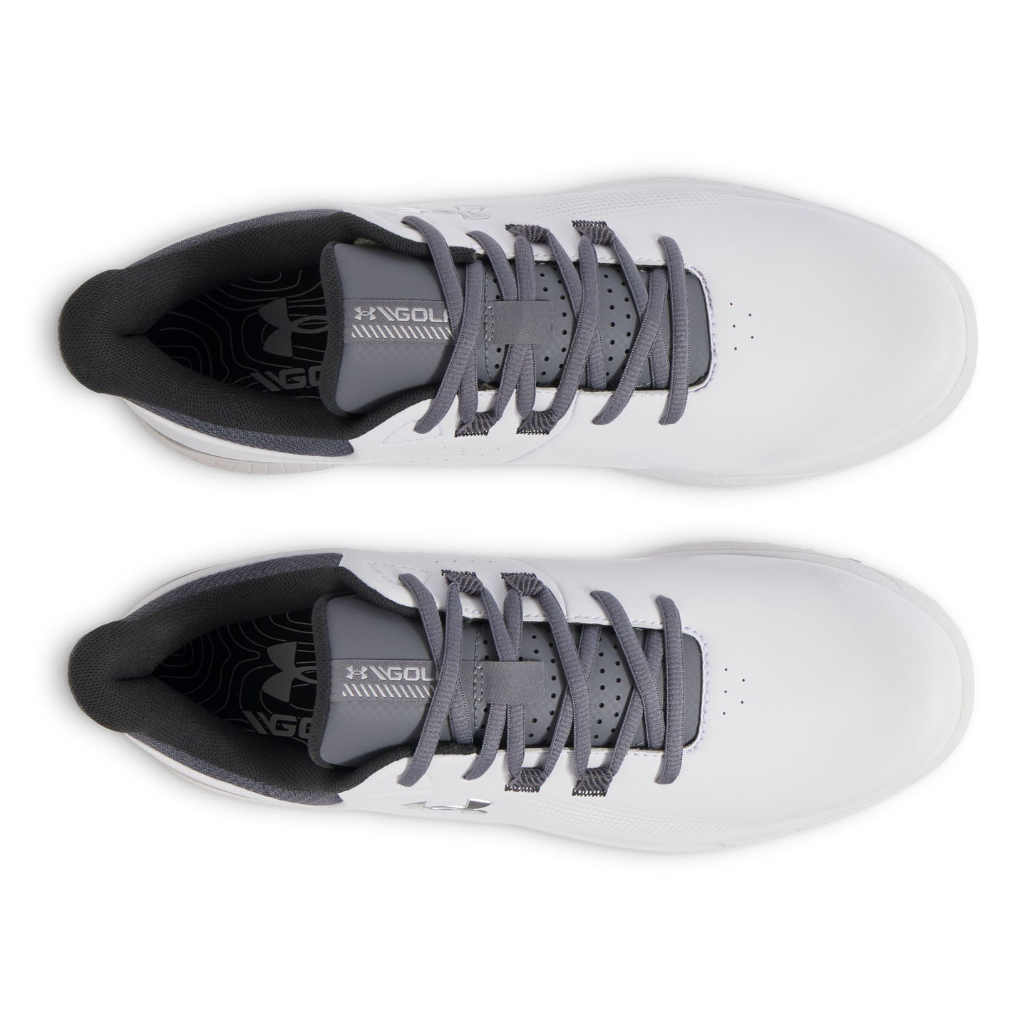 Under Armour Drive Medal Spikeless Golf Shoes - White/Titan Grey